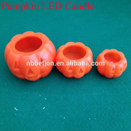 pumpkin candle led candle flameless real wax led candle Halloween candle magic flameless candle