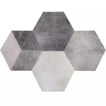Nordic Industrial Style Micro Cement Gray Hexagonal Tiles 520x600