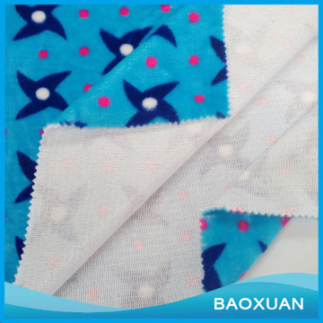 100%Poiyester Flannel fleece fabric for cloth