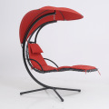 Outdoor Hanging Curved Steel Chaise Lounge