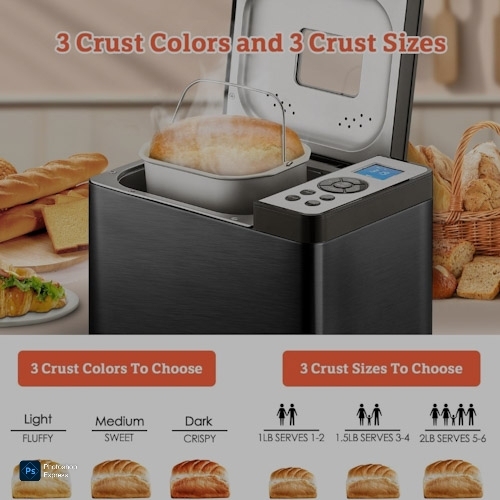 Compact Portable Bread Maker for Home Use