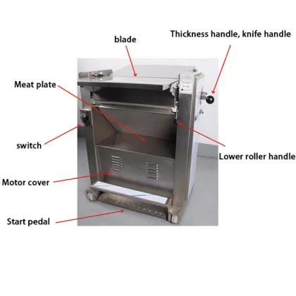 Pork Skin Peeler Machine for Removing Cut Pork Skin