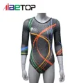 Leotards de dança de strass personalizados para ginástica competitiva
