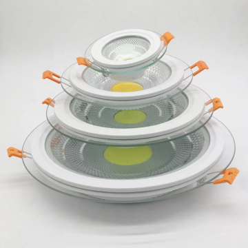Modern Indoor LED Downlights: Round, Surface-Mounted with Glass Cover (5w-25w)