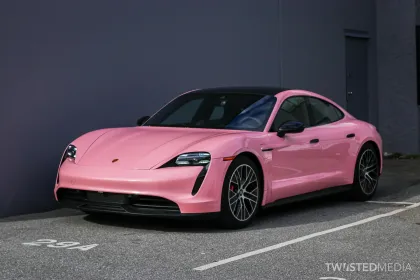 Custom Private Brand Pink Car Stickers and Vinyl Wraps