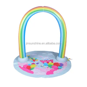 Customization sprinkler Rainbow Arch Splash Water Mat