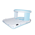 floating island 4 person inflatable raft pool tropical