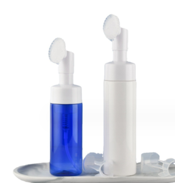 Silicone Brush Facial Cleanser Foam Pump Bottle