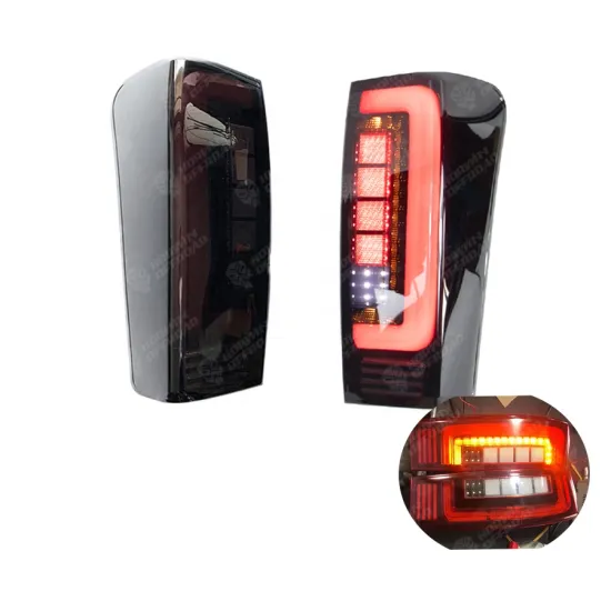 HW4X4 LED Auto Lamp Tail Light Rear Lamp Kit with Smoke or Red Cover For Dmax 2016-2019