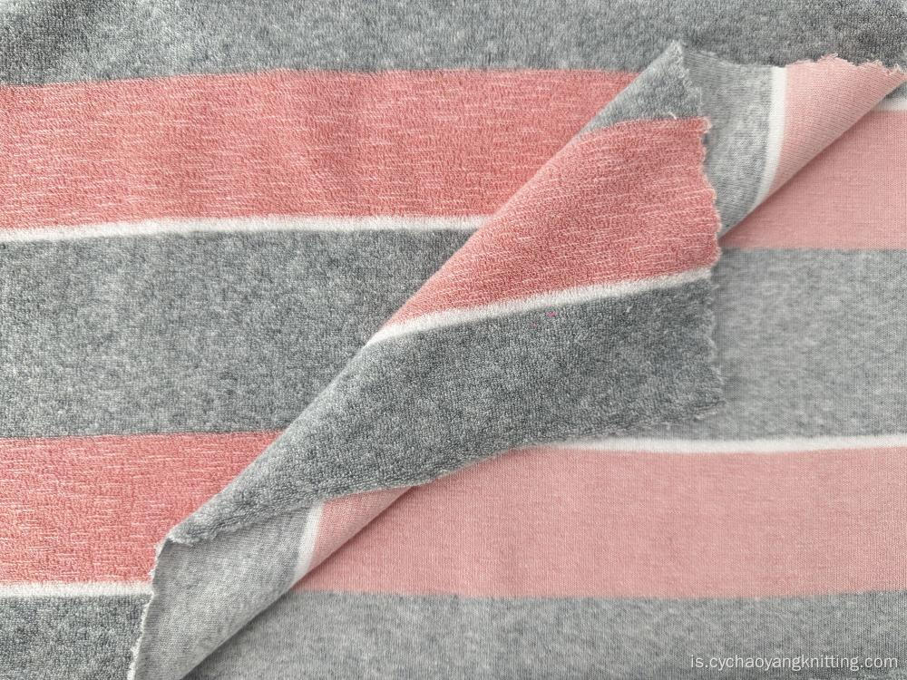 100% pólýester Jacquard Terry Terry klút