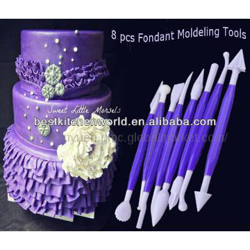 8 pcs Plastic Cake decoration Fondant Moldeling Tools / cake tools