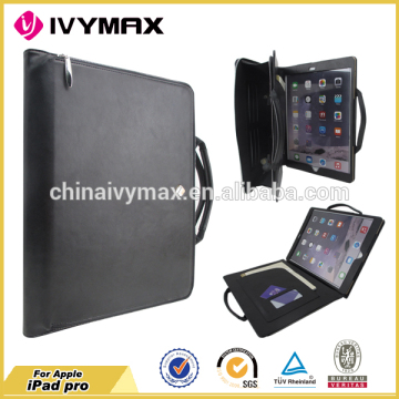 Genuine leather flip wallet case cover for IPAD PRO