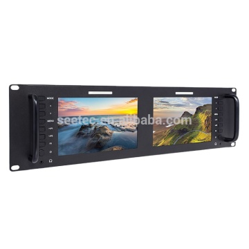 Feelworld and Seetec 7" Full HD LCD Rack Mountable Monitor for CCTV Broadcasting