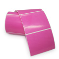 Blanco roze kleur thermisch label sticker roll