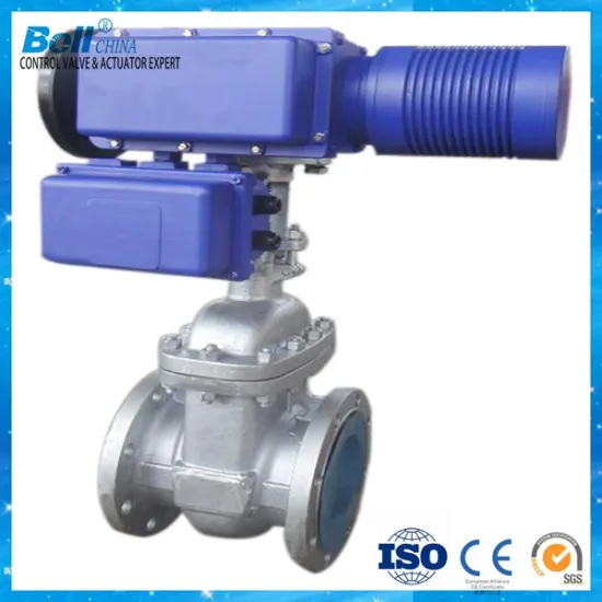 automatic electric resilient seated mud gate valve/electric gate value