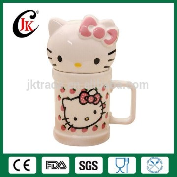 Hello Kitty Ceramic Milk tazza con copertura per gatti stereo