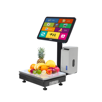 Il registratore di cassa POS ZJ LS10 con touchscreen da 30 kg, pesatura e stampa etichetta