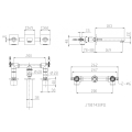 Robinet de bassin dissimulé le chrome Yen ○