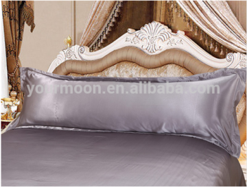 Solid color long satin pillow case/pillow cover for bedroom
