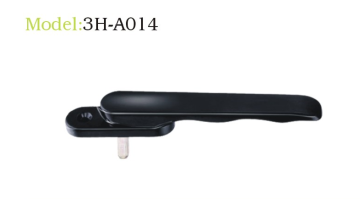 Multi-point lockable handle wave shape