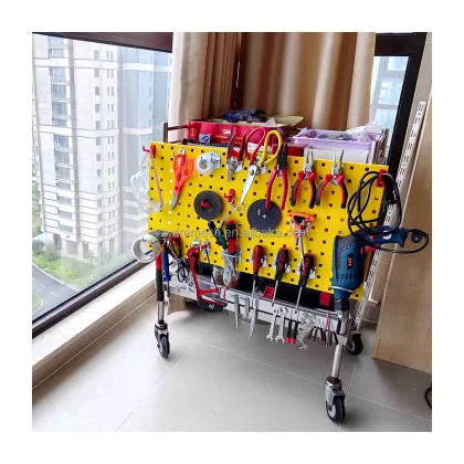 Hanging Storage Board: Wall Panel Wall-Mounted Organizer Rack Shelving Solution