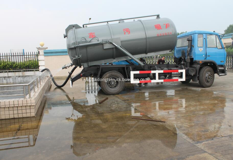 10m3 sewage suction tank truck