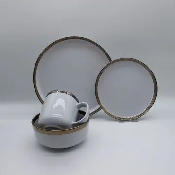 Wholesale Color Glaze Nordic Style Porcelain Dinnerware Sets