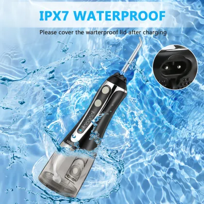 Rechargeable Cordless H2ofloss Water Flosser - IPX7 Waterproof Dental Oral Irrigator