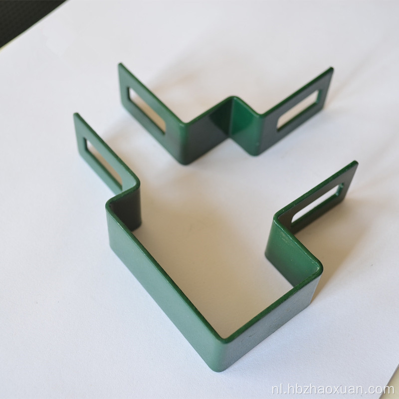 Post clips fittingen die worden gebruikt voor kettingschakelhek