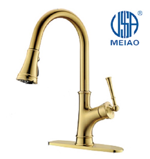 Stainless Steel Golden Handmade Kitchen Faucet