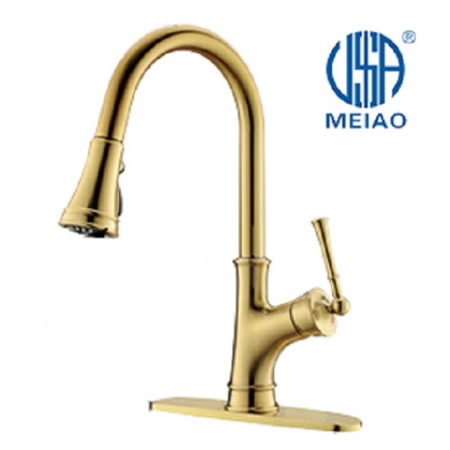 Stainless Steel Golden Handmade Kitchen Faucet