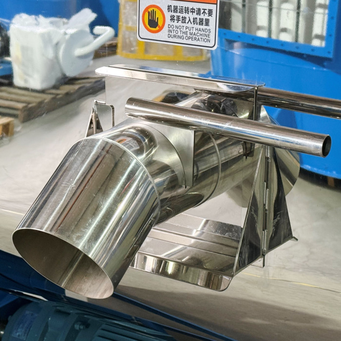 Mixer horizontal untuk mencampur butiran plastik