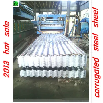 glazed corrugated steel tiles