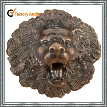 Garden decoration Bonze Lion Head Statue YL-K092