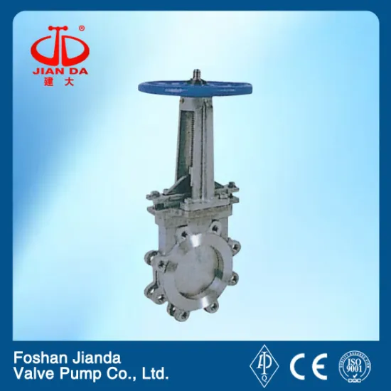 hand wheel rising stem knife gate valve ss304