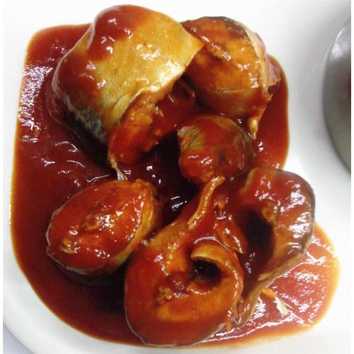 Caballa enlatada en salsa de tomate