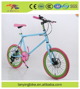 hot sale high quality 20inch fixed gear bike colorful promotion cheap fixie bike