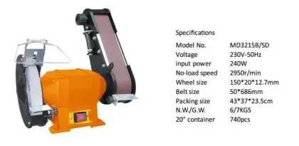 LEIMING Mini Bench Grinder Polisher: Grind and Polish in One