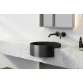 Round Black Bathroom Single Basin Wash Basin