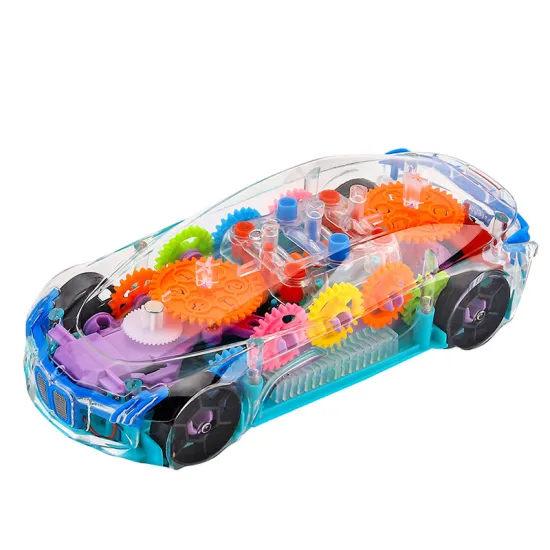 New Electric Racing Toy Vehicle with Music and Luminous Transparent Gear