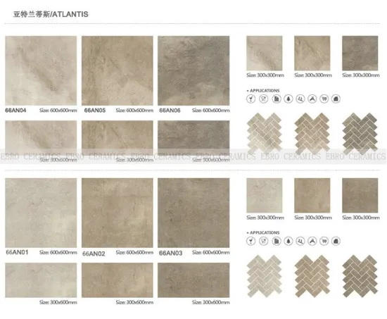 60x60 Chinese porcelain tile prices in Italian design quality cement looking vitrified floor tile