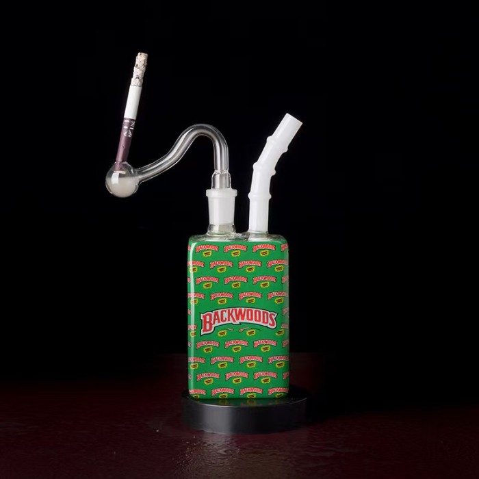 Hooká de vidrio fumador de moda portátil