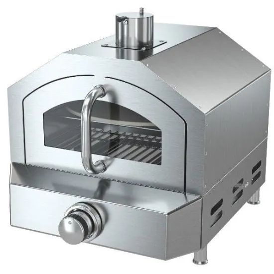 Portable Outdoor Propane Gas BBQ Pizza Oven with Temperature Display