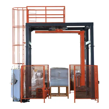 Arm Stretch Roll PE Film Packaging Automatic Pallet Wrapping Machine