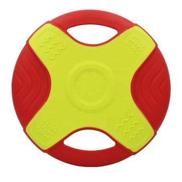 Δίχρωμο TPR Εκπαίδευση Μαλακό Frisbeed Flying Disc Fetch Dog Interactive Pet Toy