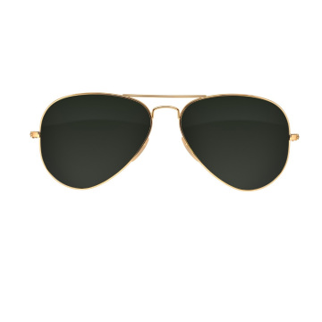 Nuevas gafas de sol de marco de metal plateado para mujeres y hombres - 3025