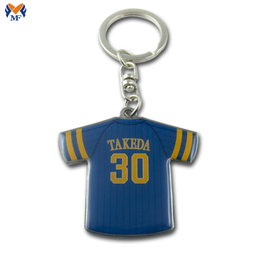 Metal Craft Custom Printing T Shirt Keychain