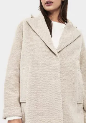 Plain Double-Sided Woolen Coat Women For Ladies