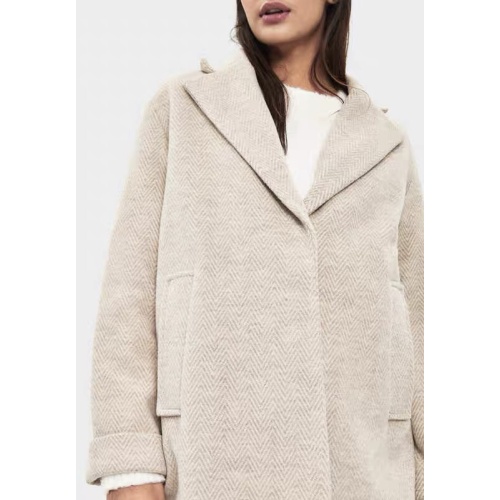 Plain Double-Sided Woolen Coat Women For Ladies