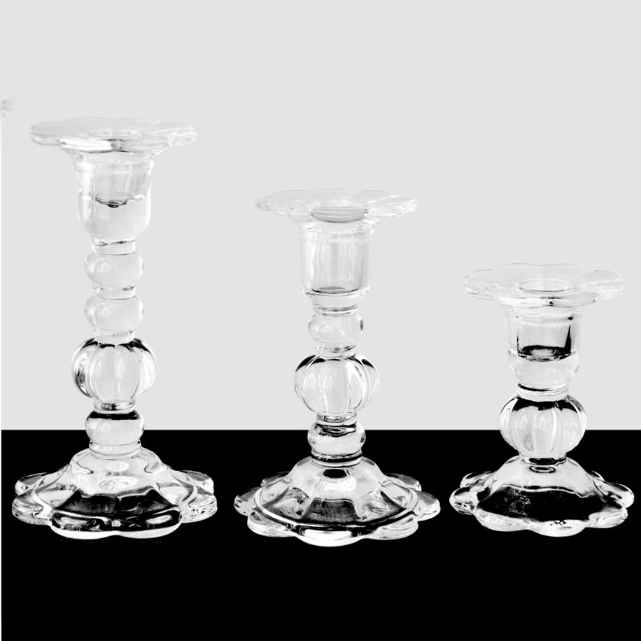 flower candlestick holders